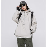 Unisex Jacket Black Warrior Mechanical Style Coat Hooded Jacket Shell Jacket